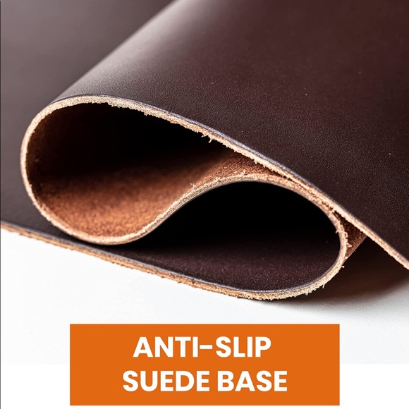 Leather Nomads Premium Leather Desk Pad with Coaster and Lens Wipe - New In Box - Picture 2 of 10